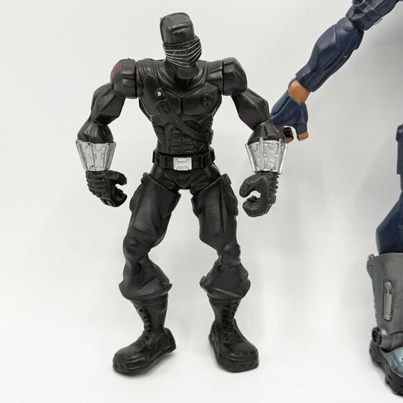 G.I. Joe Sigma Blue Paratrooper 8” / 6” Snake Eyes - lot of 2 - Picture 2 of 6